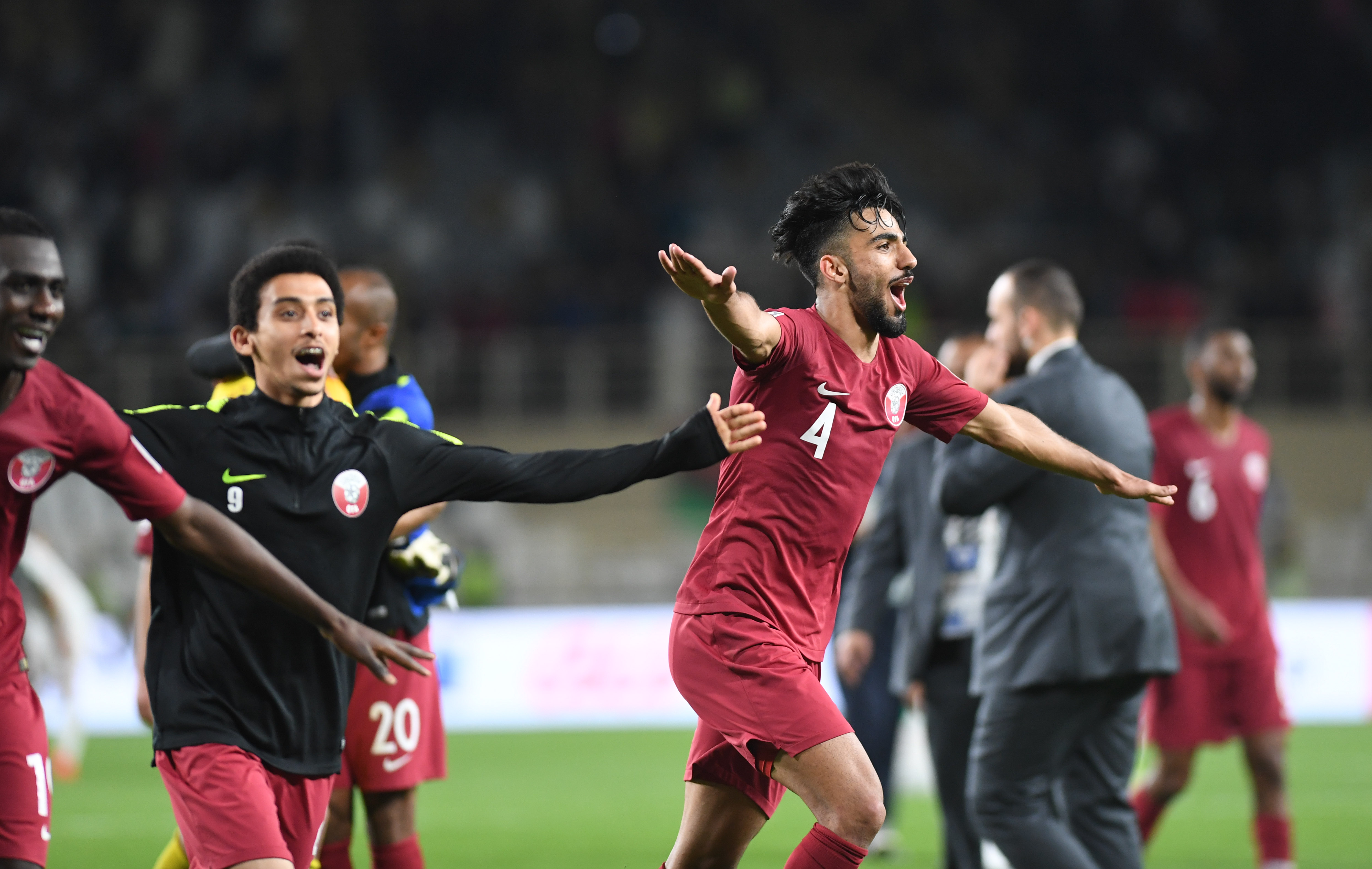 足球——八分之一决赛:卡塔尔队晋级八强