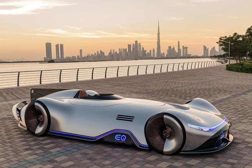 奔驰eq silver arrow单座电动赛车,就像是火星上的未来汽车