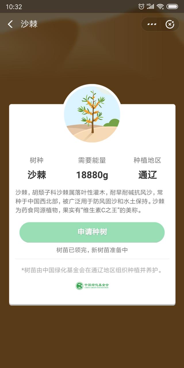 蚂蚁森林沙棘新树苗1月10日上线,官方:数量有限,定好闹钟