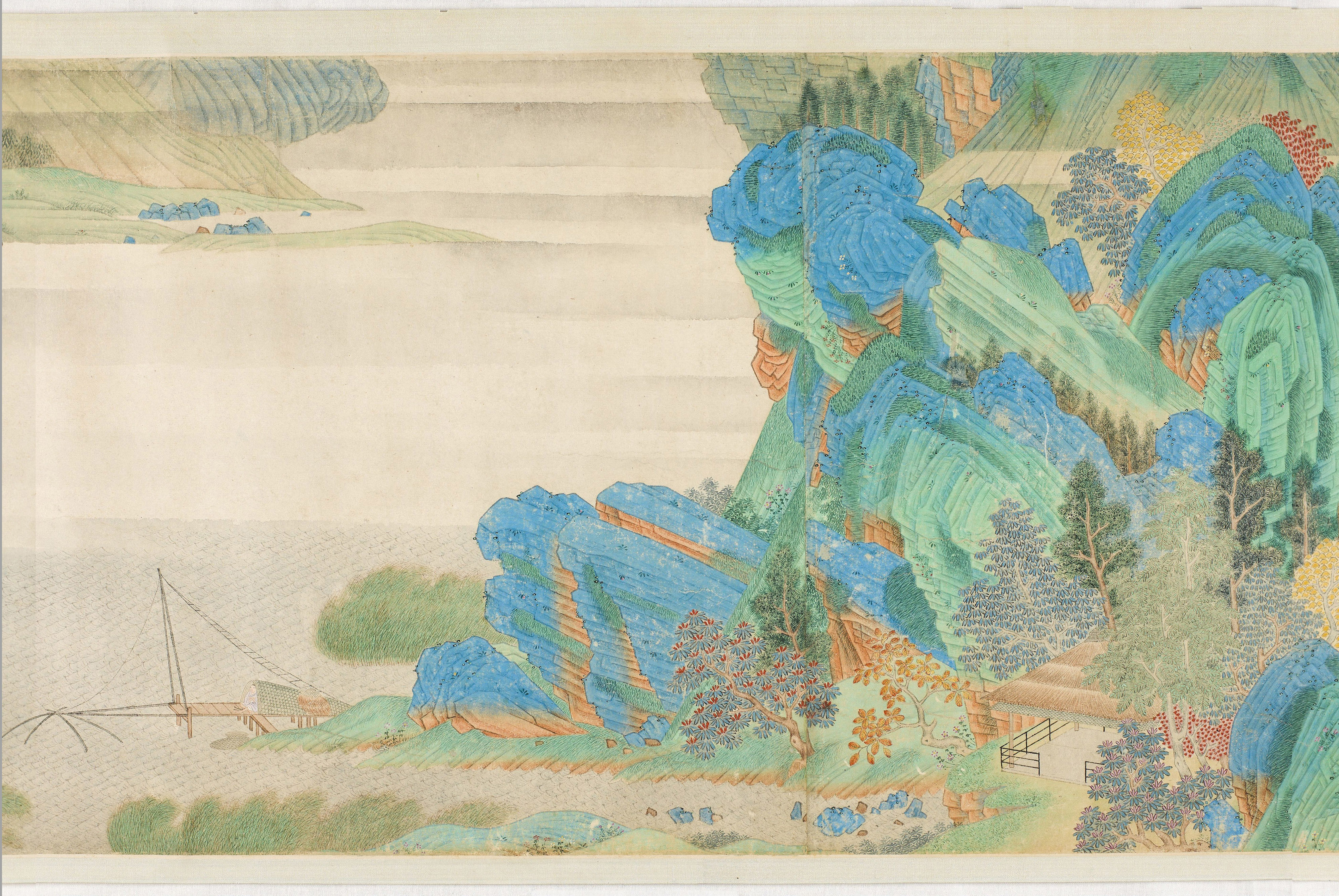 仇英《浔阳送别图》:取自白居易《琵琶行》诗意的优美画卷!