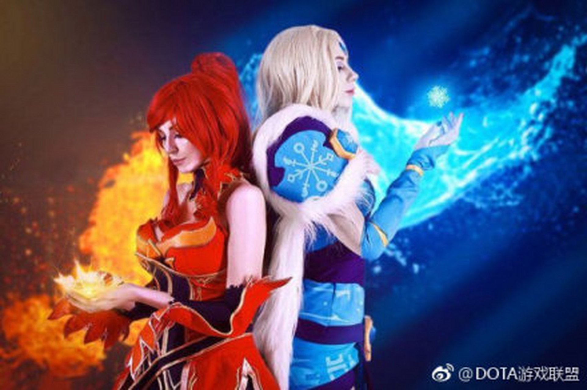 冰女火女姐妹花.