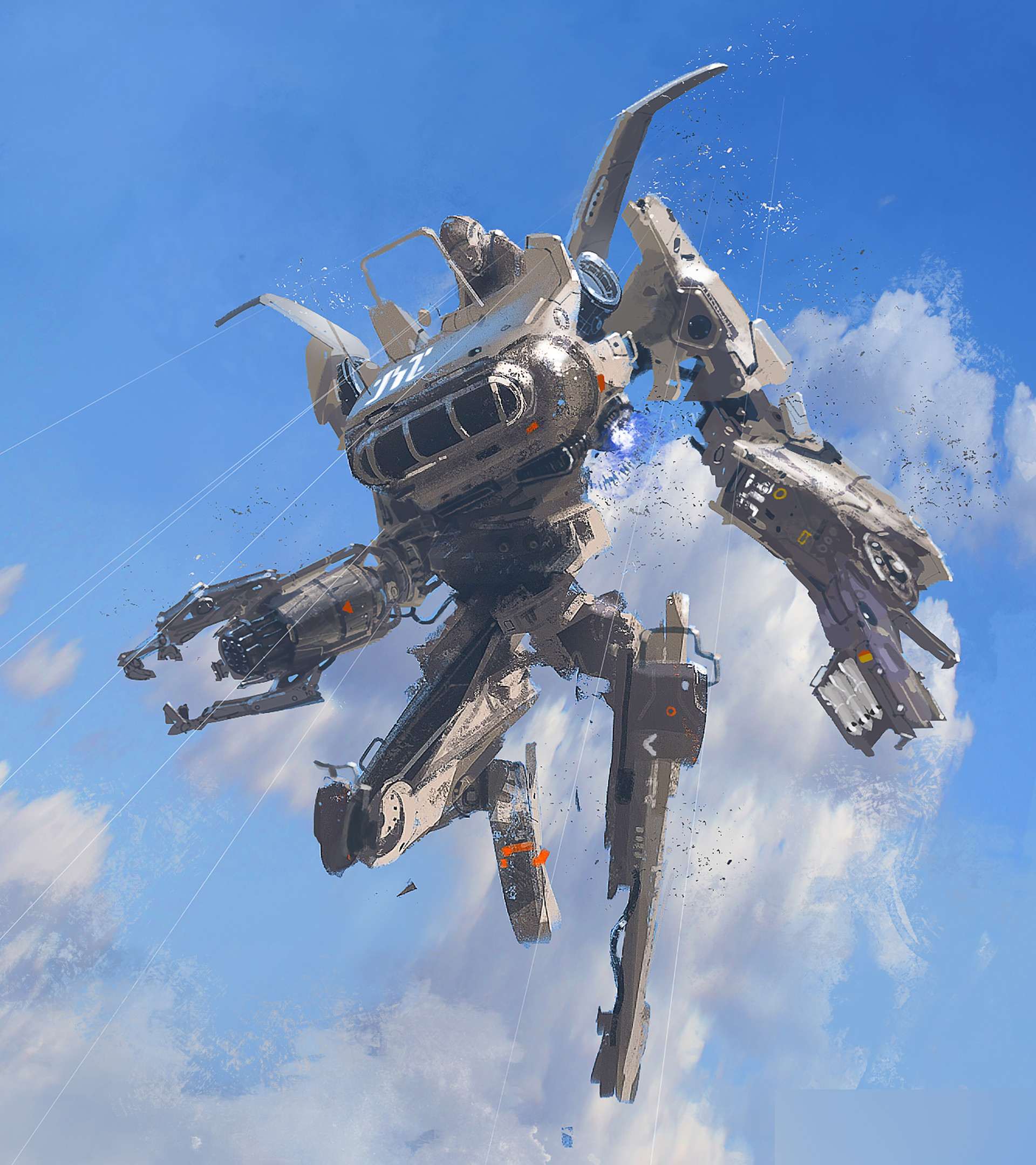 美国插画师"colie wertz"帅气的机械概念设计作品