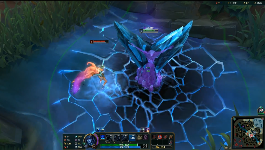 英雄联盟:当佐伊催眠到冰女,大招获得2.5倍治疗效果,bug吗?