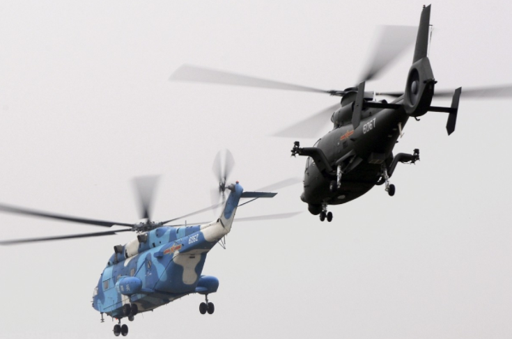 空军直-8飞机高清图集 源自超黄蜂的国产大型直升机