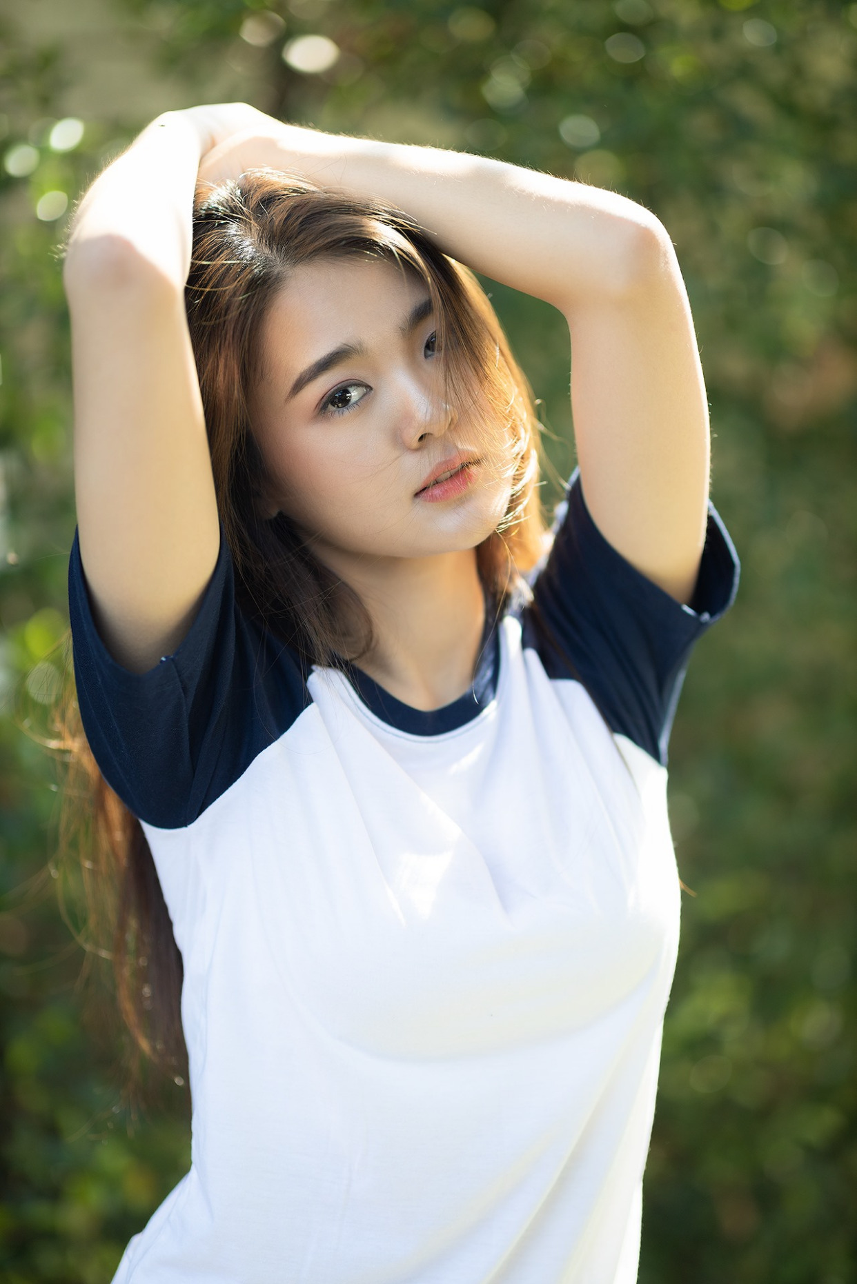 运动休闲风美少女,活力满满,一起来运动吧