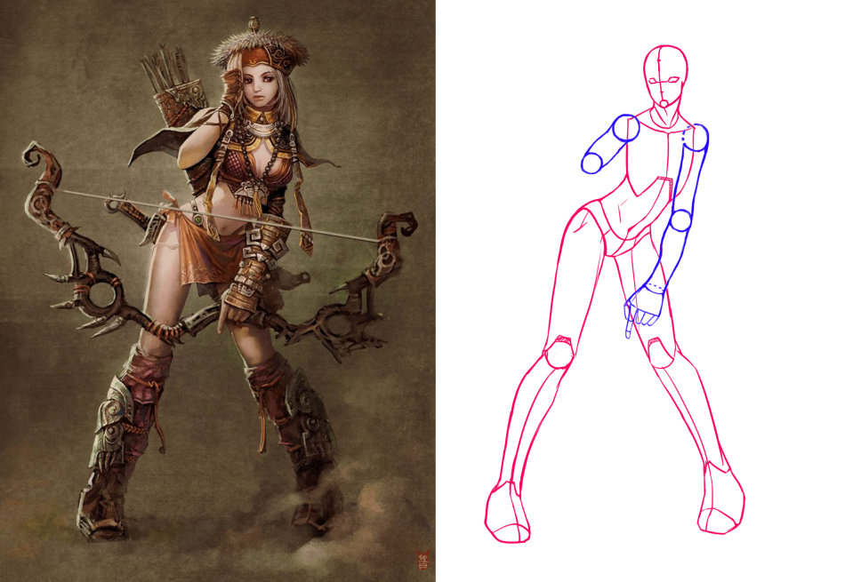 高手早已知晓的超酷炫人体骨架提炼技巧,再也不怕画成人设崩塌!