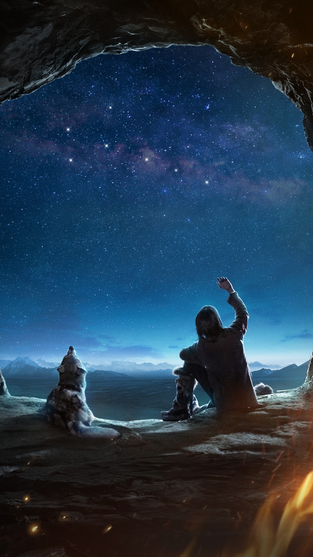 高清手机壁纸:阿尔法 狼伴归途