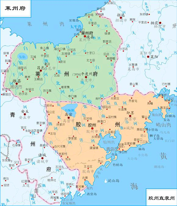 民国山东108县如何而来,清朝时有多少县?