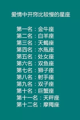 傻得可愛,愛情中開竅比較慢的12星座,12星座誰的心機最重