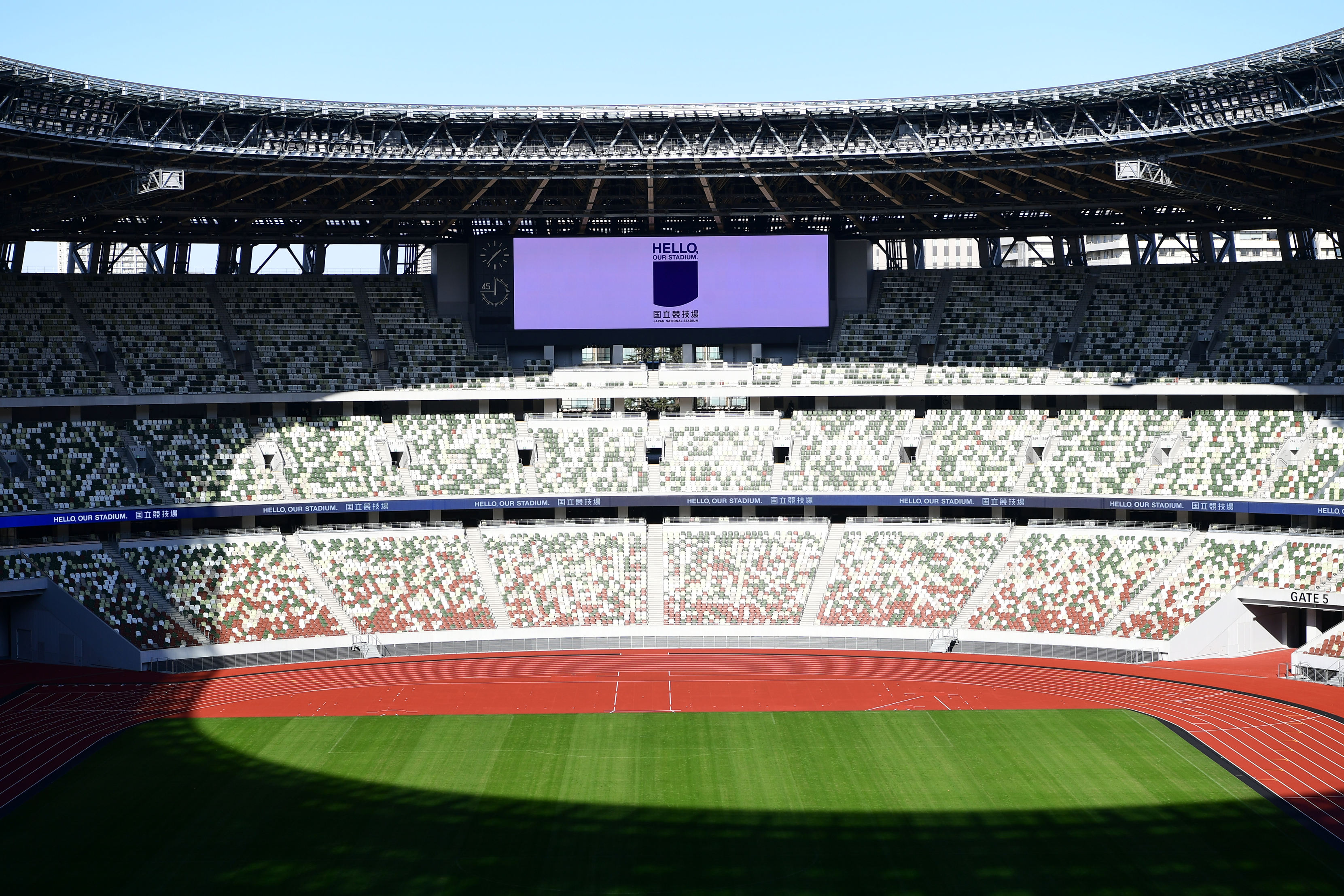 东京奥运会丨国立竞技场举行竣工仪式并向媒体开放