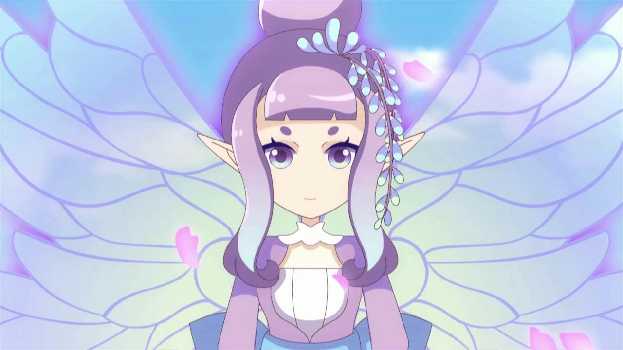 《小花仙》中紫藤花精灵王御姬的4种形态,颜值不是安琪儿女神