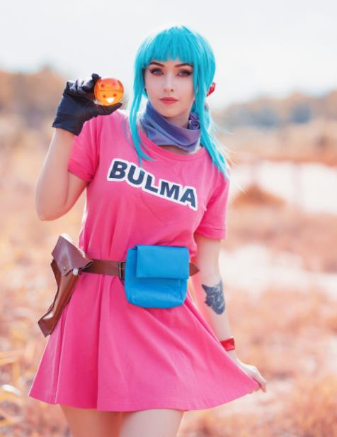 《龙珠》布玛cosplay,网友:布玛不愧是第一部的女主,好可爱!