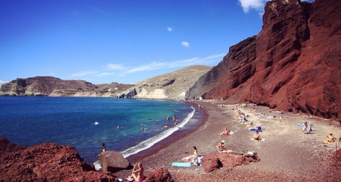 1 圣托里尼·卡马利黑沙滩