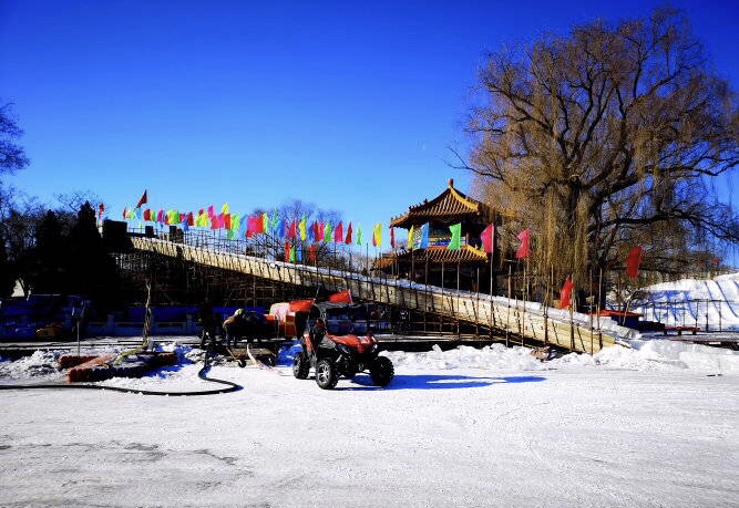 北陵公园的滑雪场