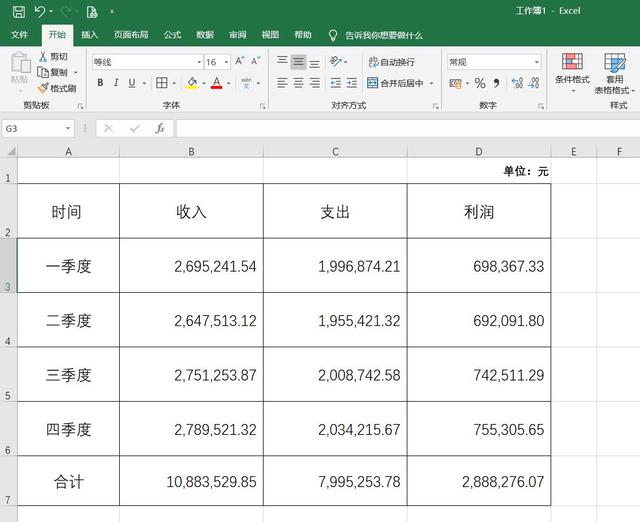 excel数字转换为万为单位