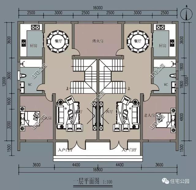 12米乘16米建房设计图图片