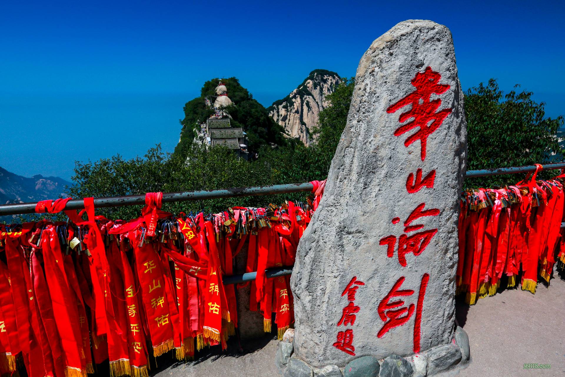 陕西西岳华山风景实拍,华山论剑一较高下