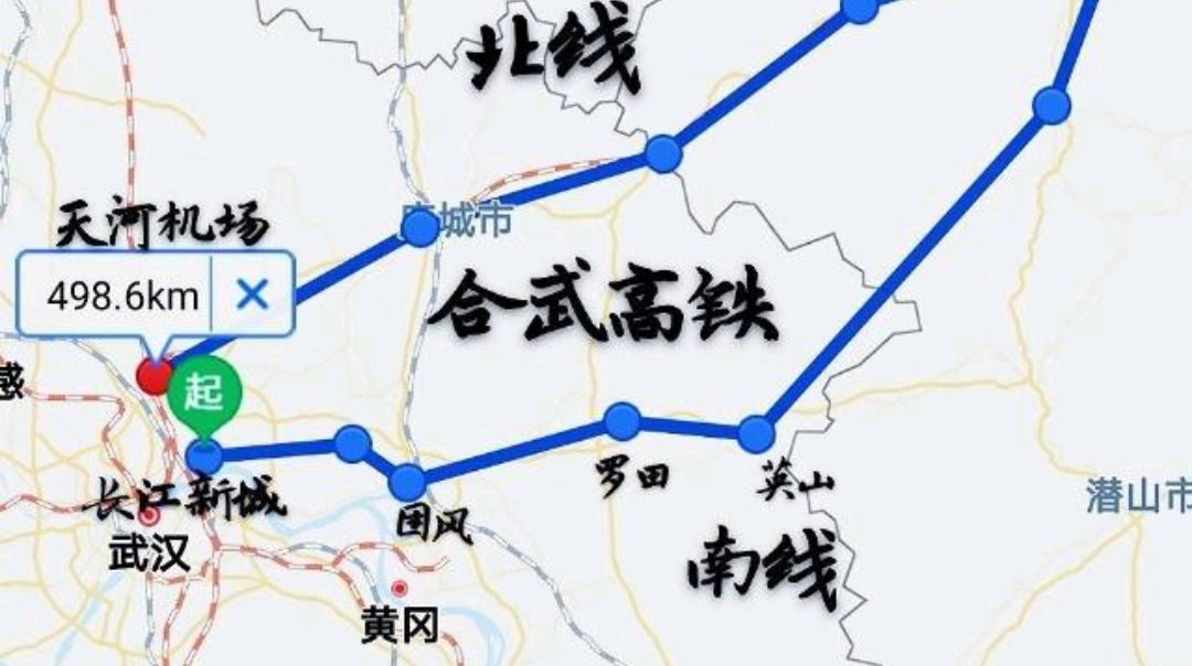 合武高铁线路图图片