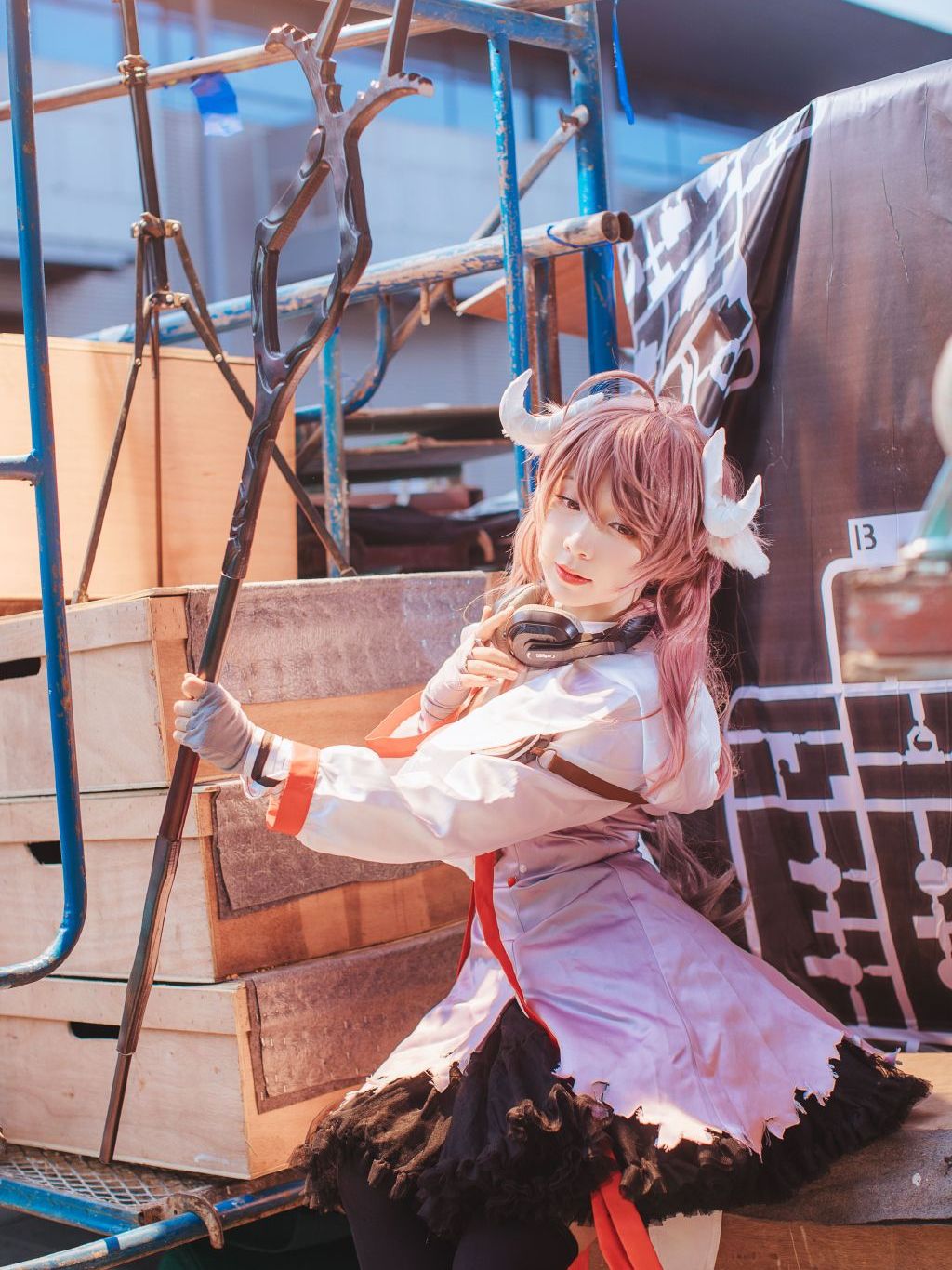 明日方舟cos:来看超可爱的小羊,有没有心动?