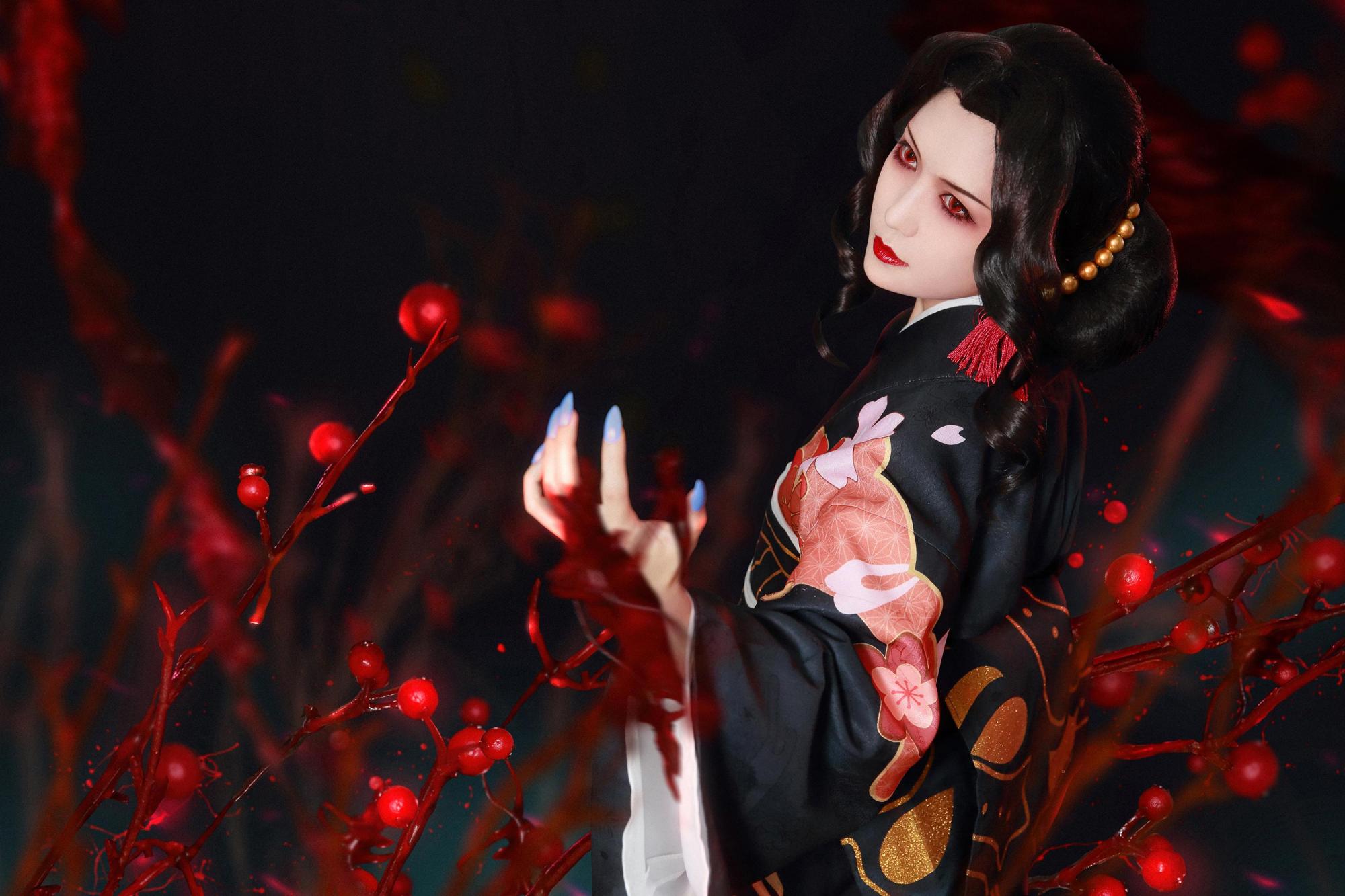 「鬼舞辻无惨」cos,网友:惊艳