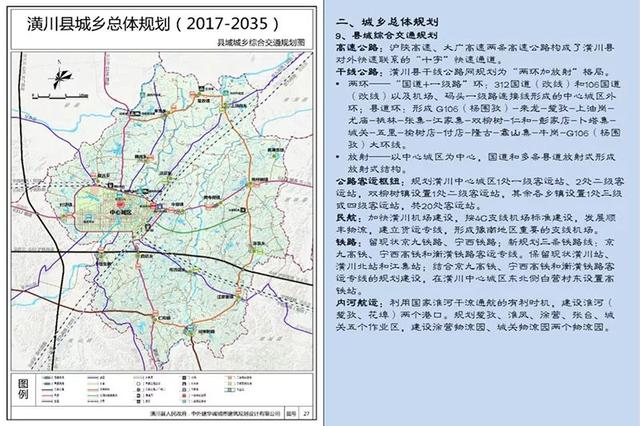 干线公路:潢川县干线公路网规划为 两环加放射 格局.