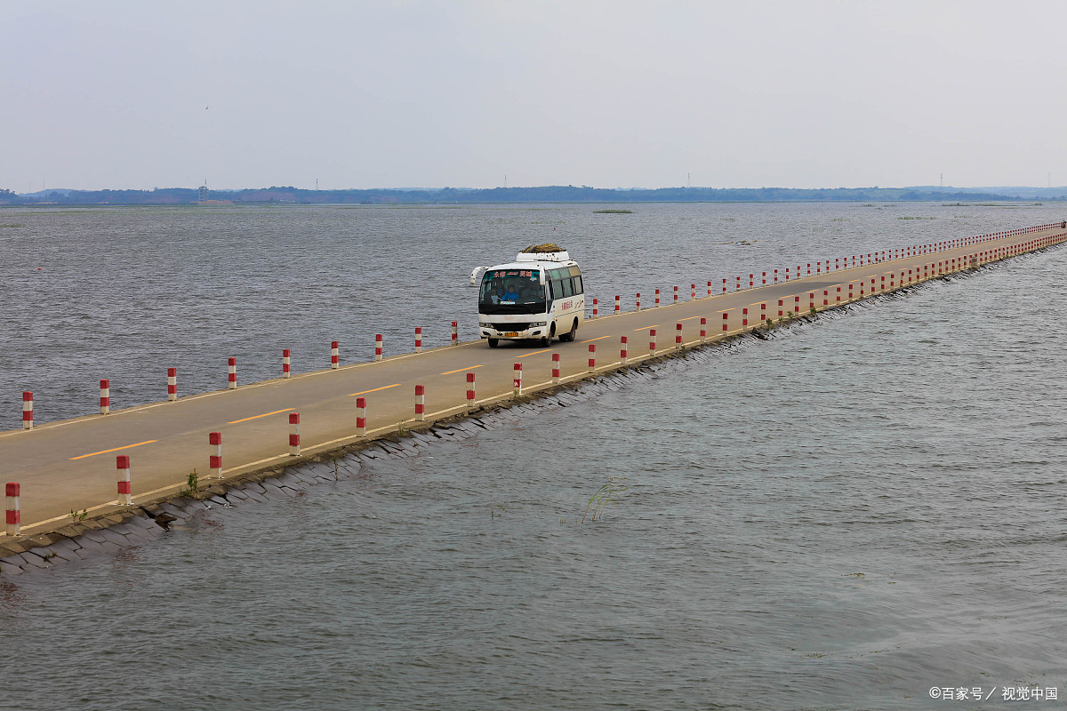吴城水上公路,被称为中国最美公路,美景一年只出现几次,难能可贵