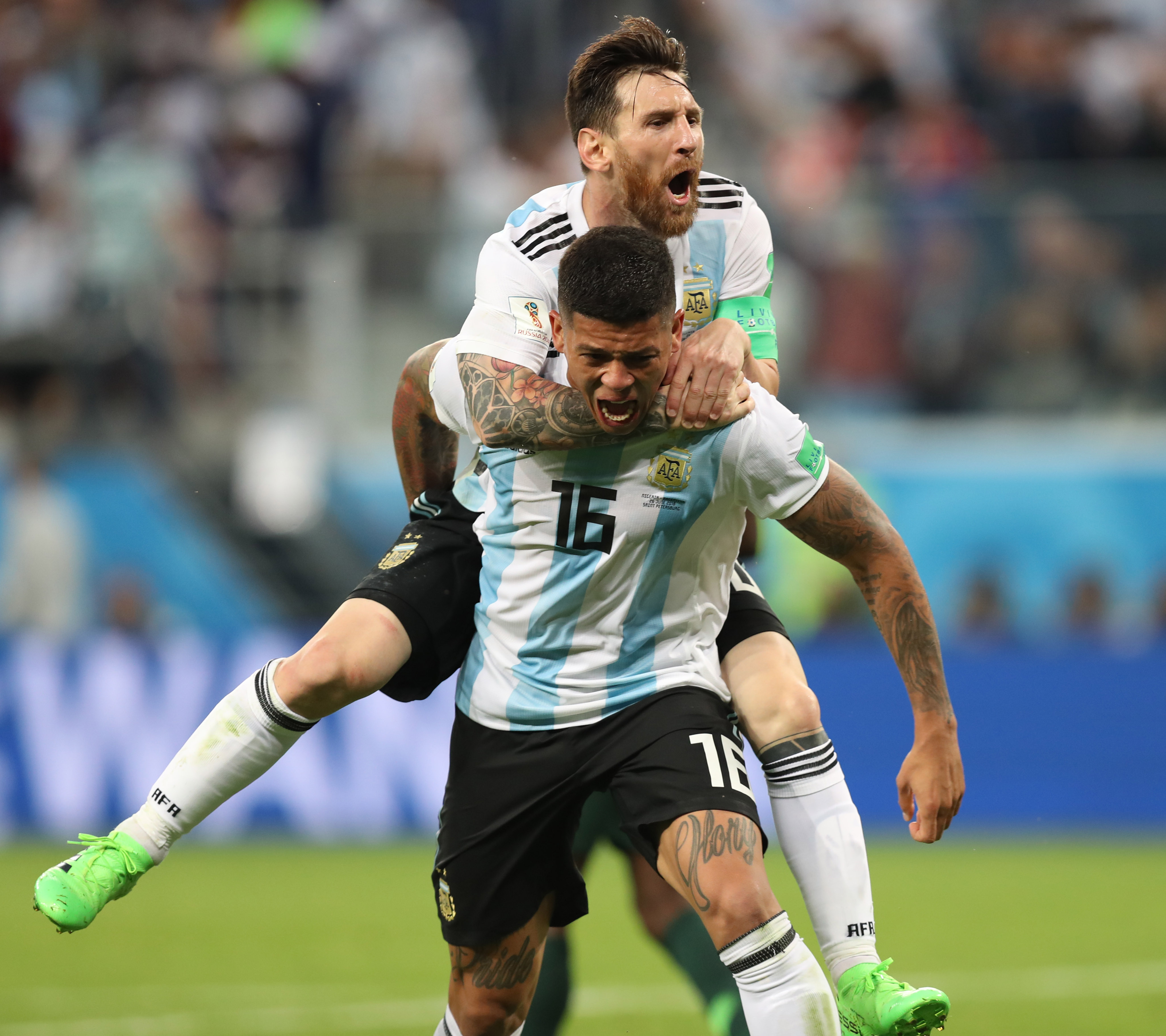 足球——d组:阿根廷队罗霍进球(4)