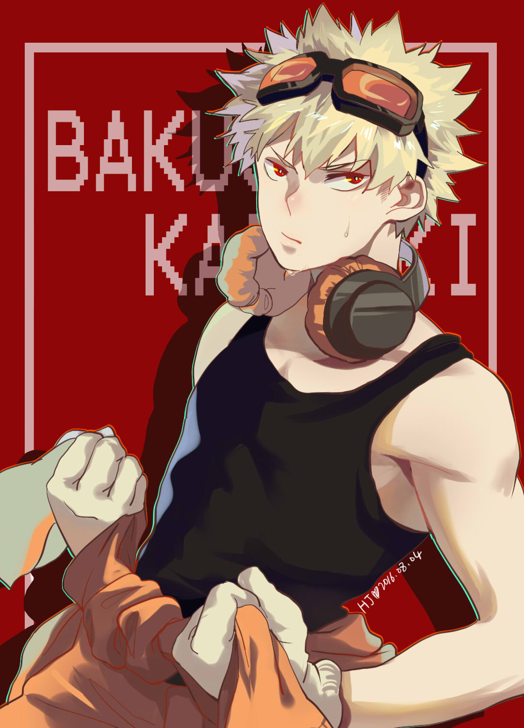 我的英雄学院:爆豪胜己高清壁纸,我也是个英雄啊!