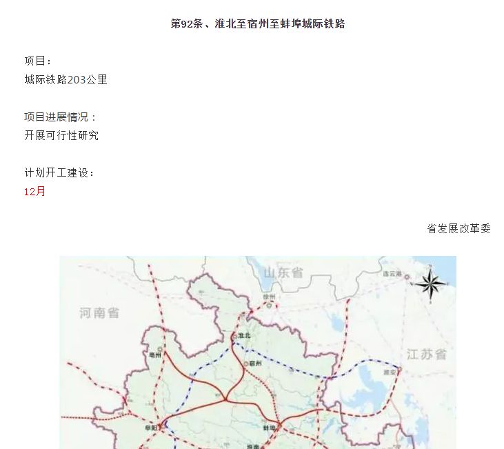 其中有淮,宿,蚌城际铁路