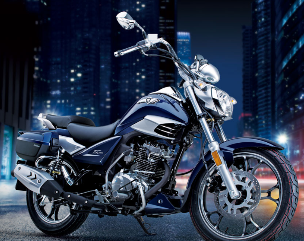 豪爵铃木tr150hj150外形美观大方,回头率很高,尤其