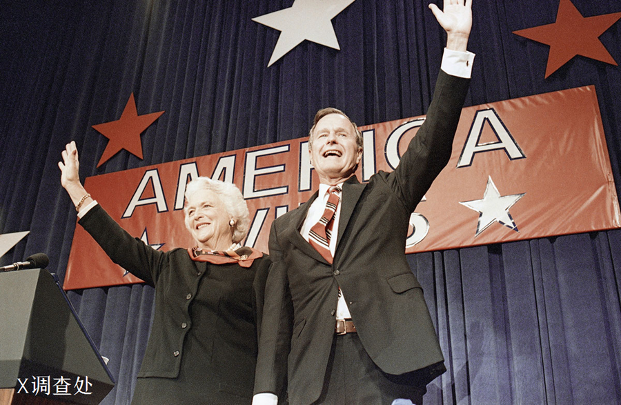 10,1988年11月8日,老布什赢得了美国总统大选.