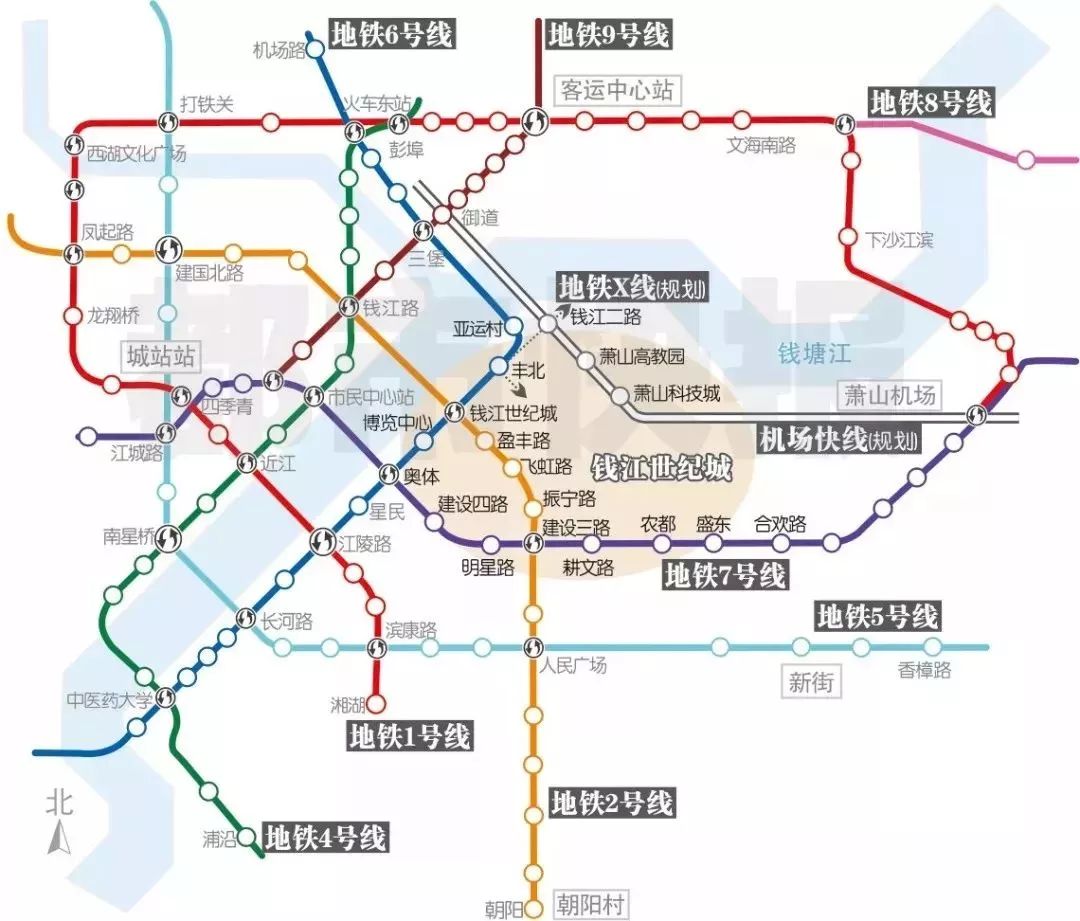 杭州机场轨道快线开始前期准备,朝晖一区三栋临街的房子贴出拆迁公告