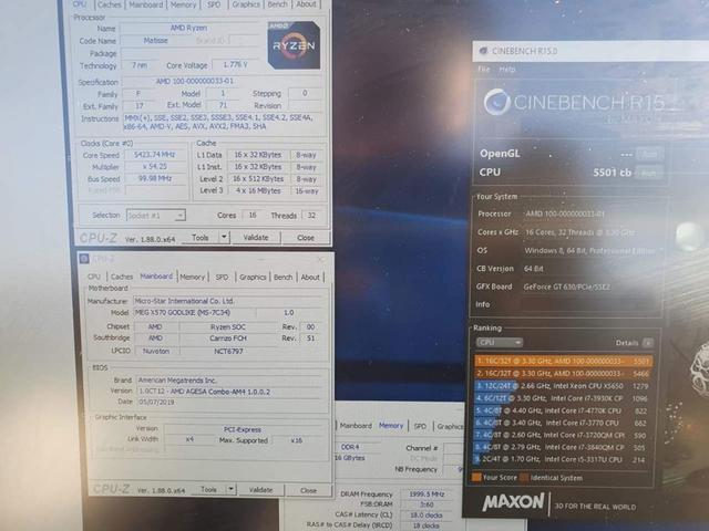 amd崛起了!ryzen9 3950x超频数据曝光