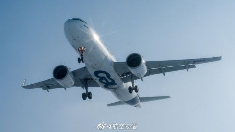 空客a320neo原型机飞抵极寒之地进行测试