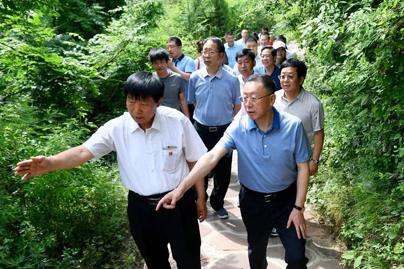 省文旅集团考察夏县祁家河景区旅游规划项目