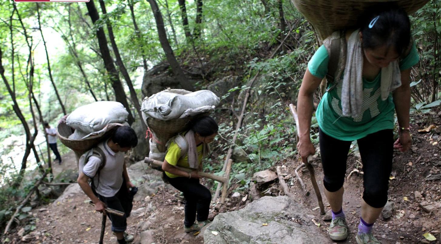 河南51岁挑山工供出2位大学生!背水泥150斤,5里山路要走两趟!