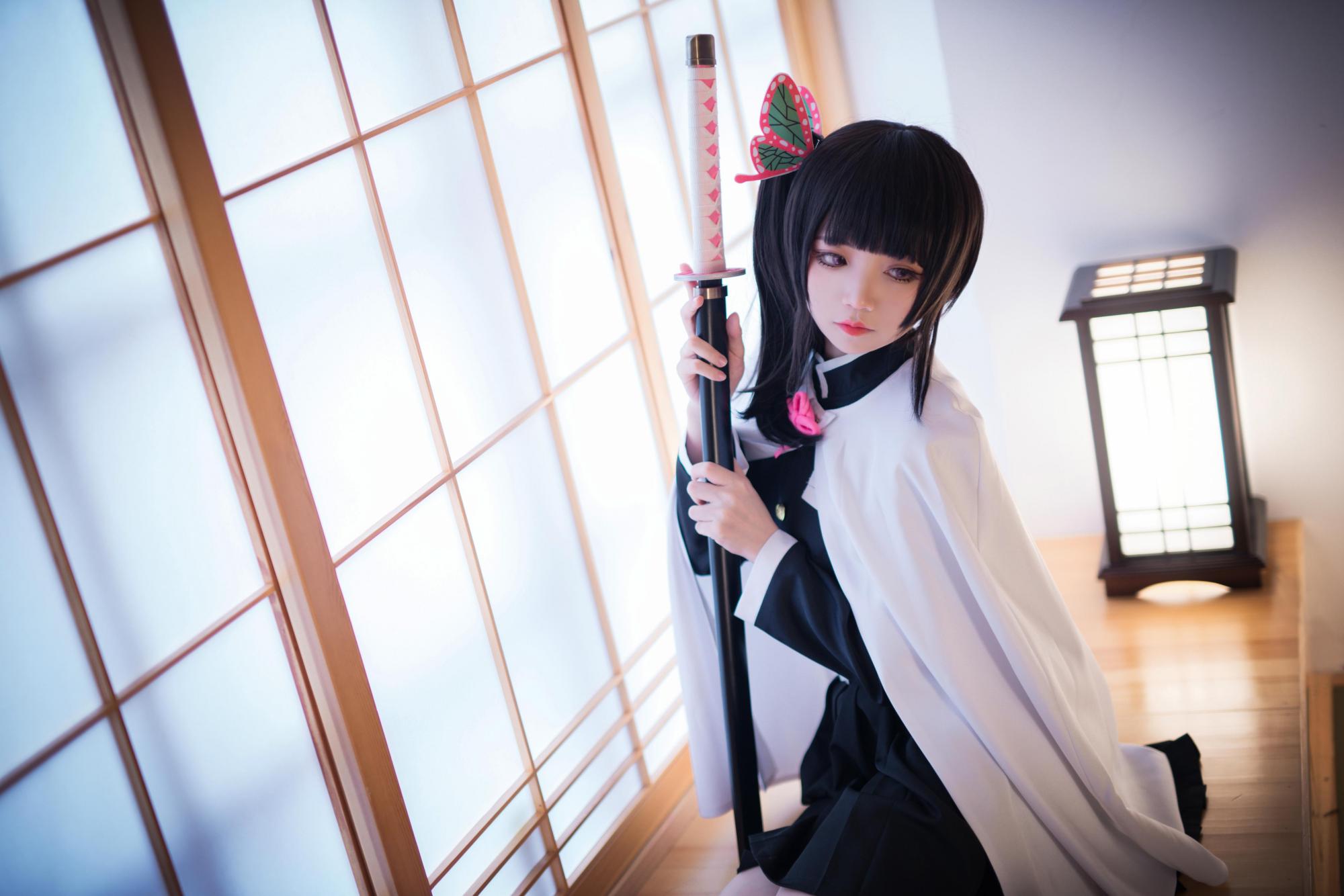 「鬼灭之刃」栗花落香奈乎cos,太好看了吧
