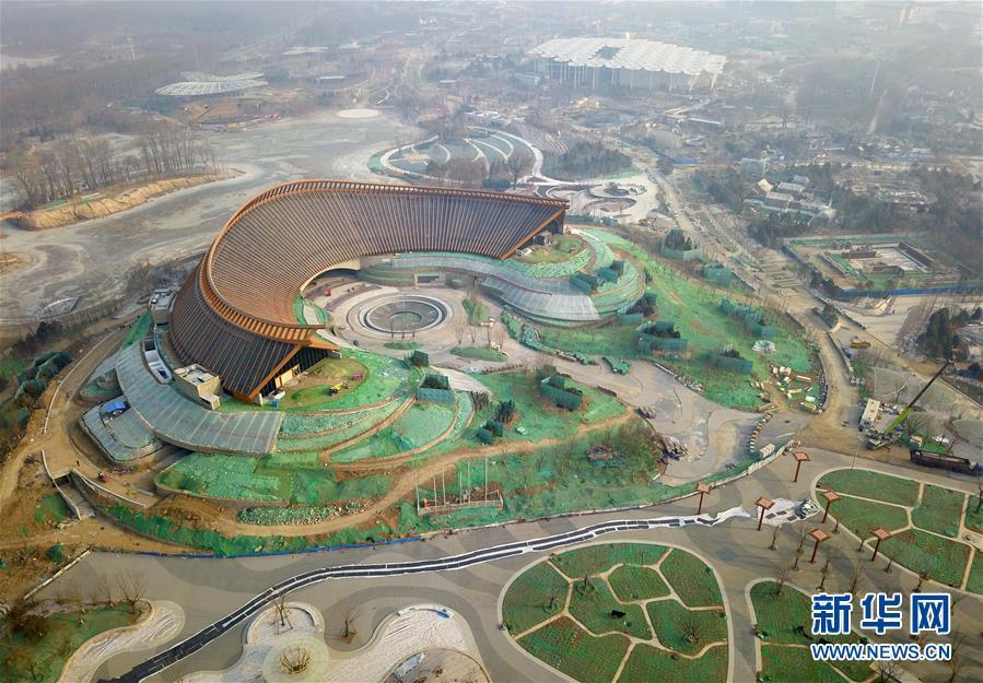 俯瞰2019年中国北京世园会园区