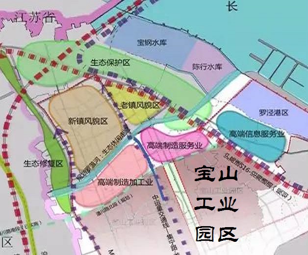 解析上海市宝山区罗泾镇一镇两貌的规划:城镇化建设并不落后