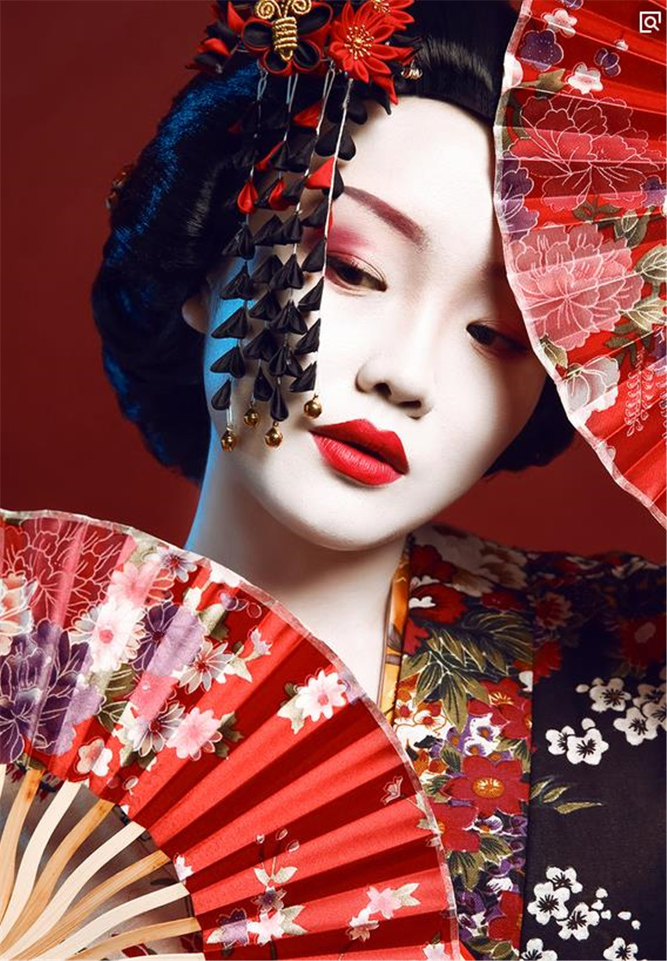 日本艺妓妆容图片图片
