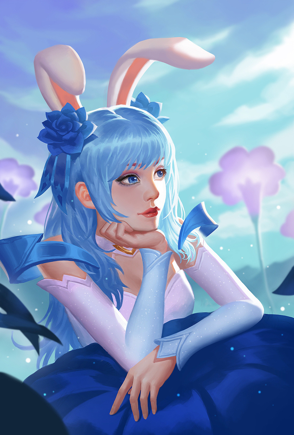 第二位:貂蝉,貂蝉是吕布的cp,她一直被称为峡谷的女神,貂蝉不仅长得美