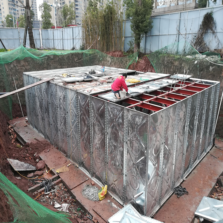 地埋水箱现场安装