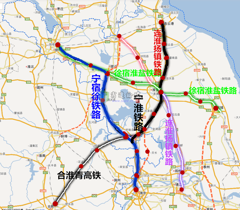 江苏在打造的一条城际铁路,设7座车站,淮安受益最大