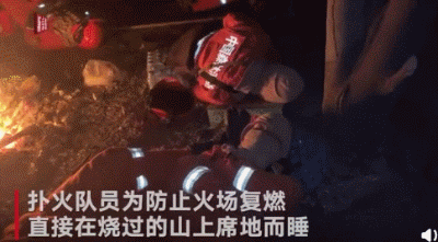 佛山山火消防员靠树睡着,网友看着看着就哭出了声,,福建龙岩森林消防
