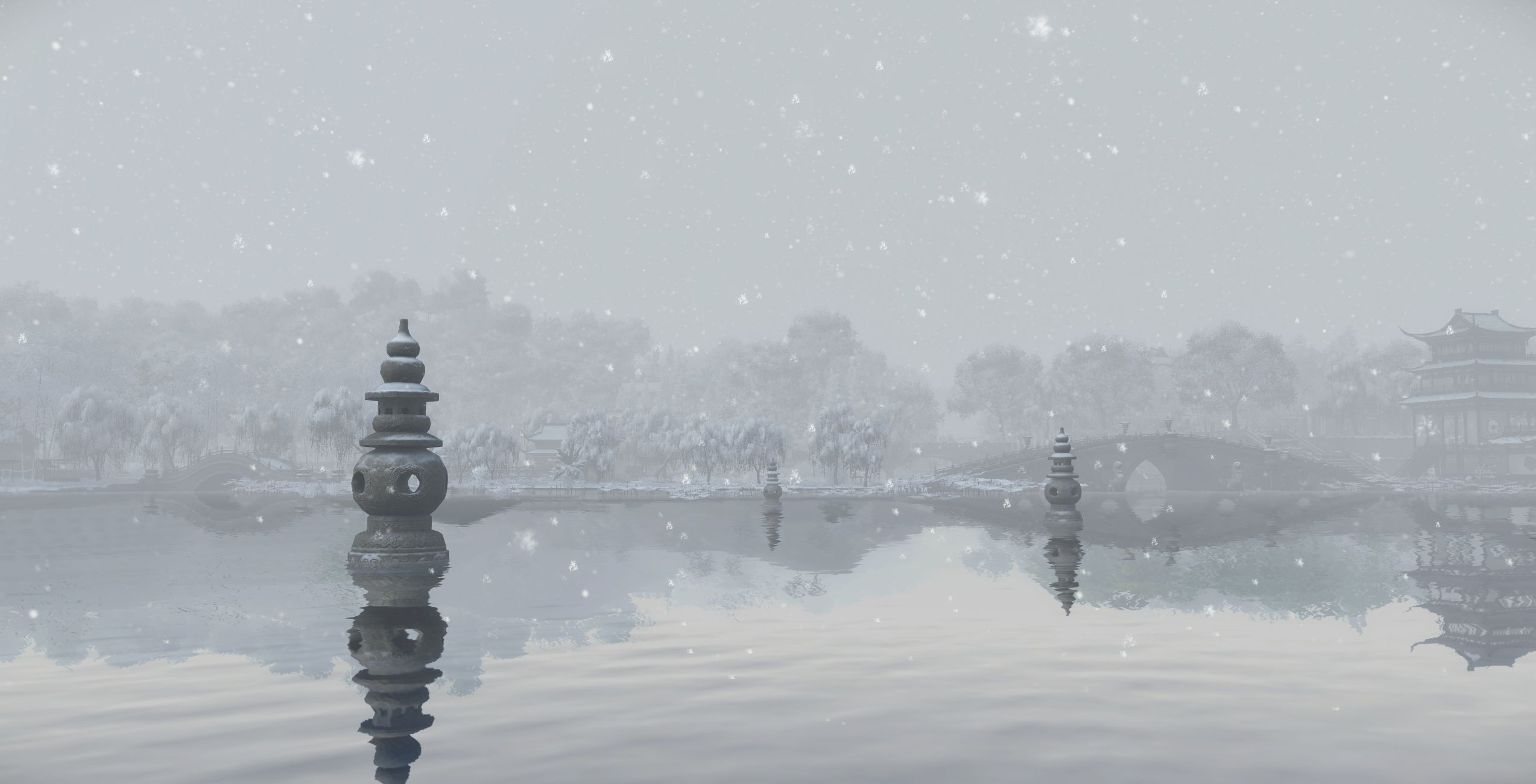 西湖的冬天,因为大家都想看看断桥残雪