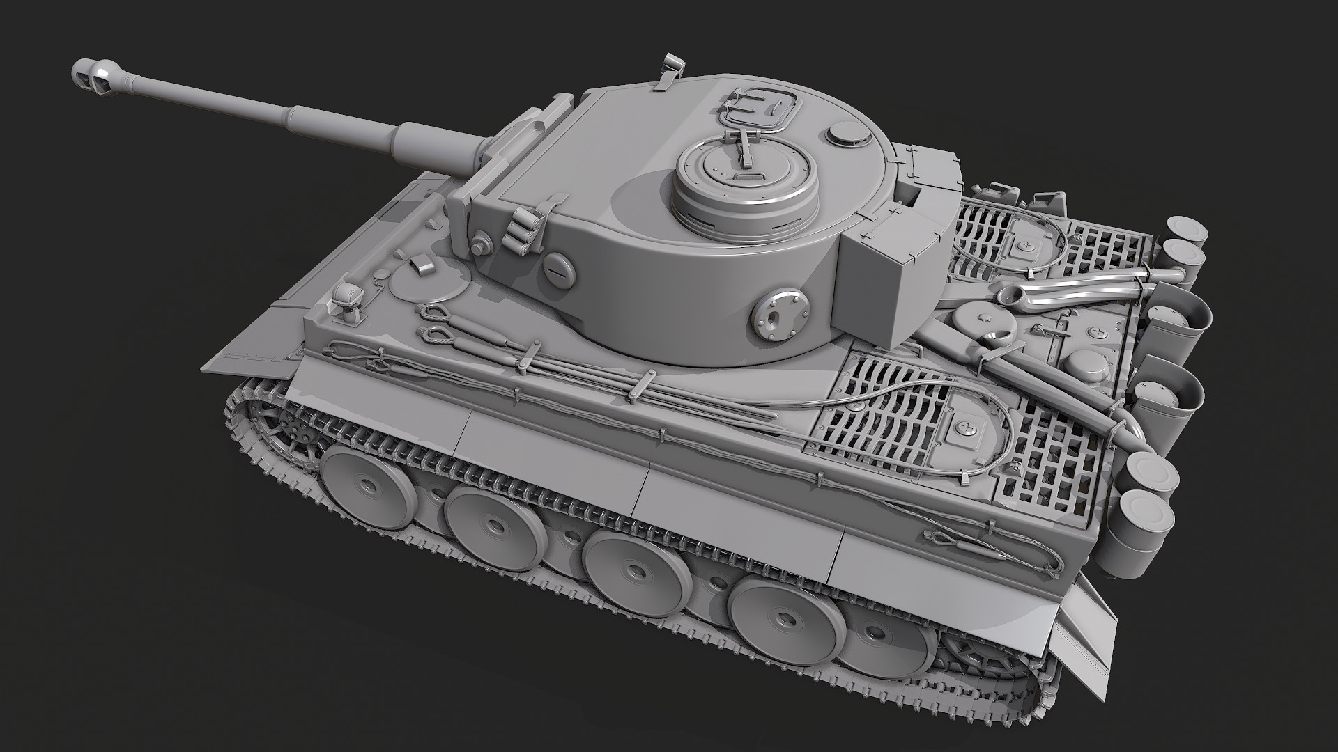 二战德国"虎式"坦克结构图