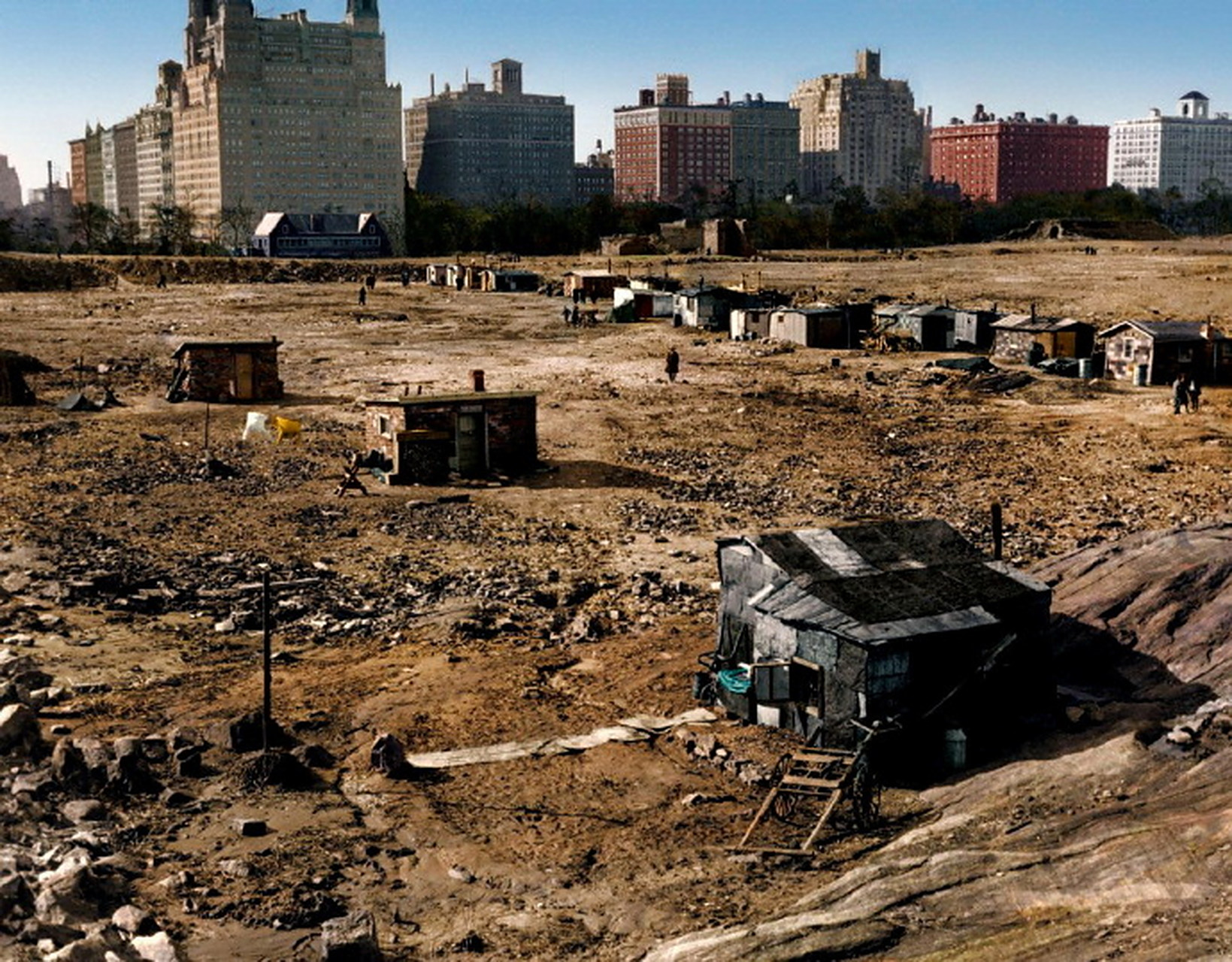 纽约中央公园的"胡佛村"【1933年】