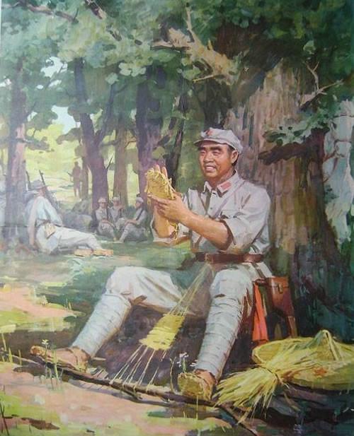 他是红军的总司令,却亲自为战士补草鞋
