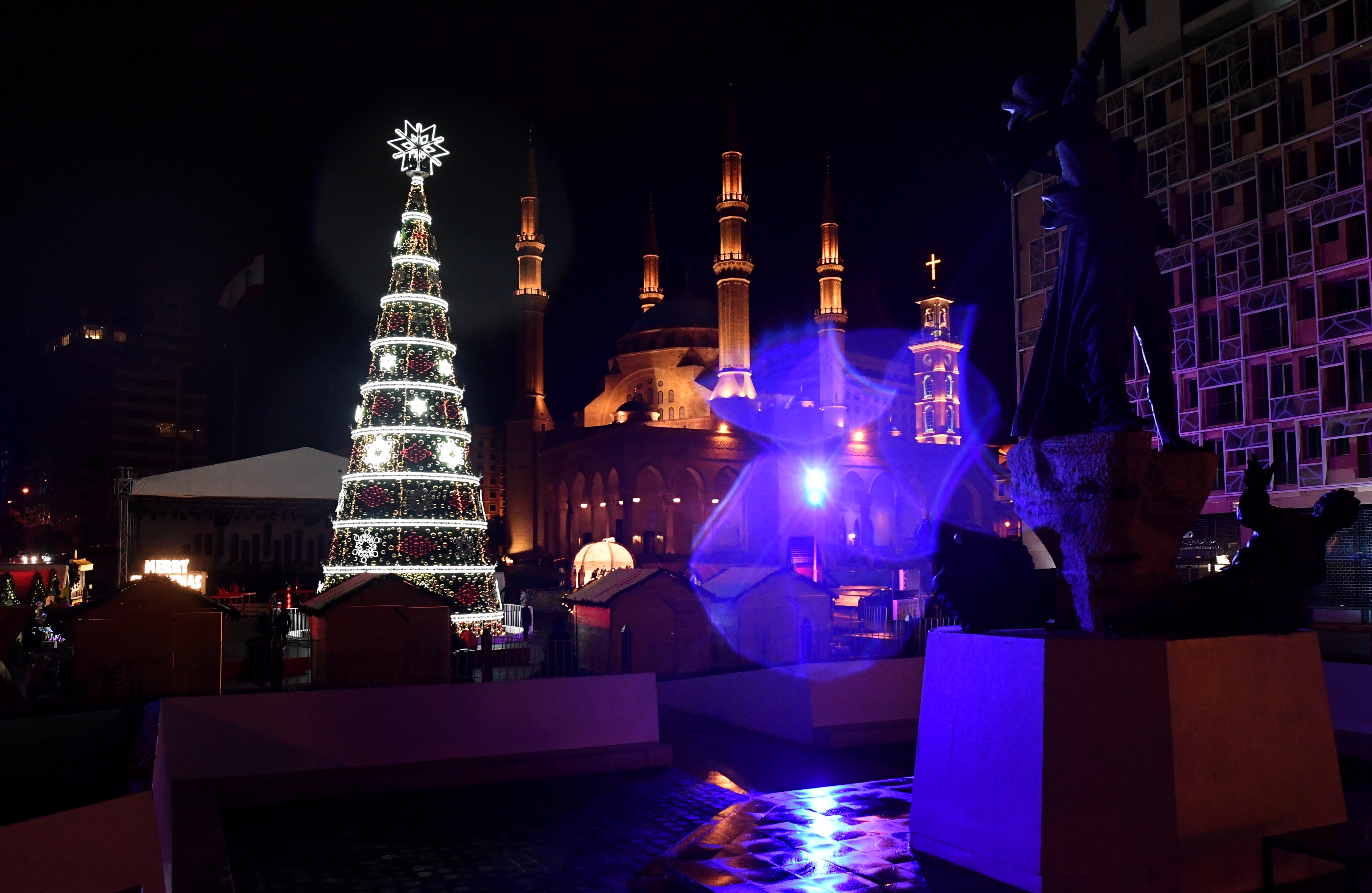 贝鲁特的圣诞树