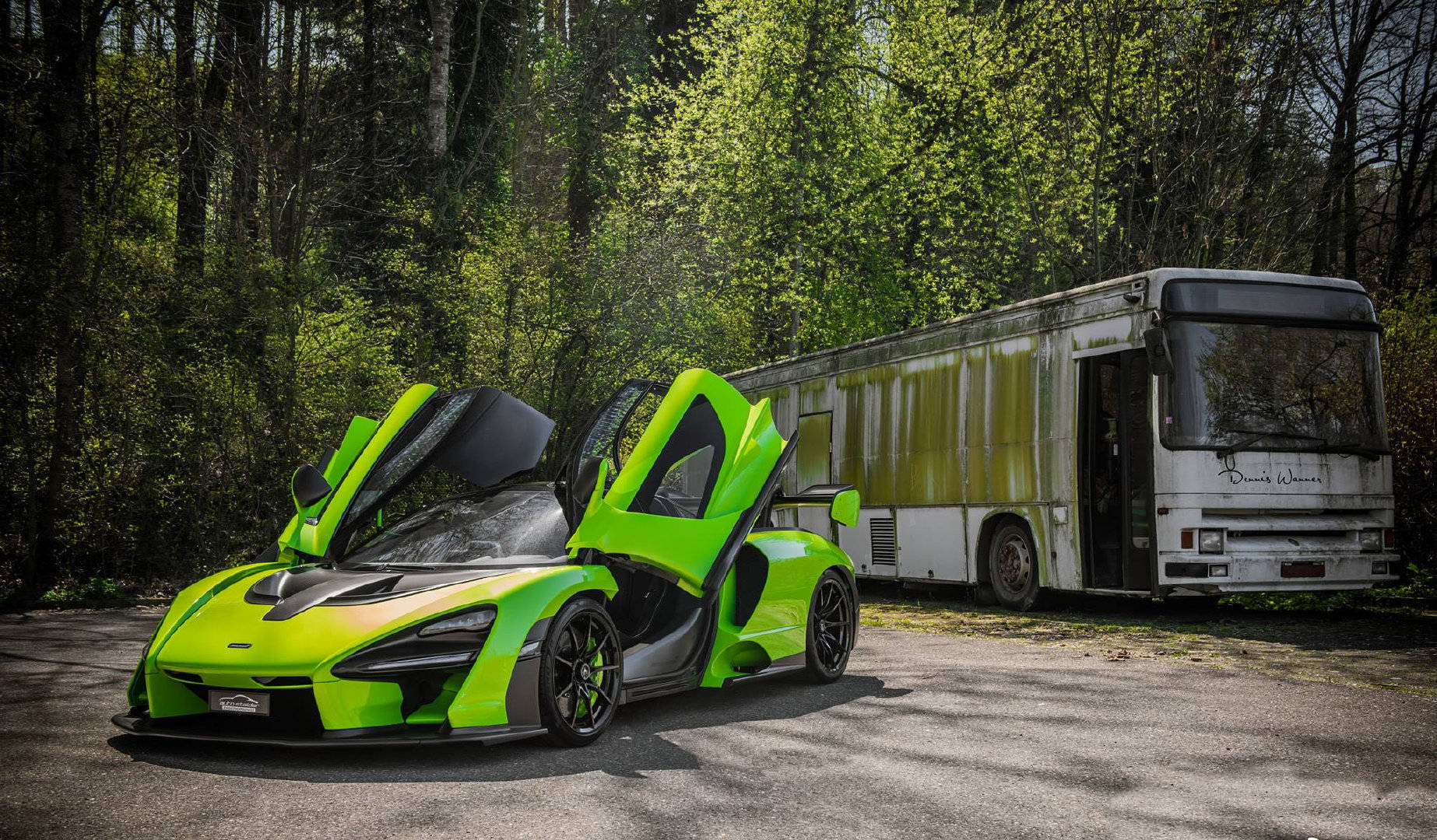 迈凯伦塞纳绿色的外观